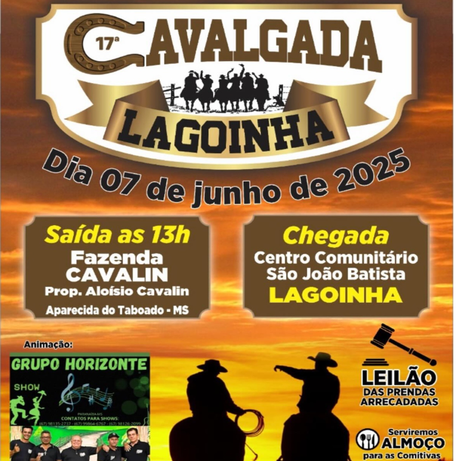 17ª CAVALGADA DA LAGOINHA EM APARECIDA DO TABOADO